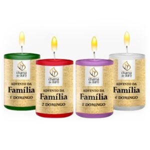 Kit de Velas do Advento de Natal